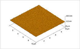 저온증착 된 ITO의 AFM image